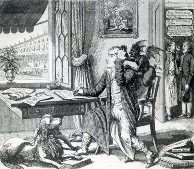 شاعر نبيل - خدش أفكاره ، نشره جونستون ، 1823 بواسطة مدرسة اللغة الإنجليزية