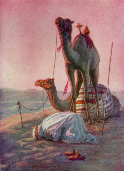 دعاء في الصحراء (لون ليثو) بواسطة مدرسة اللغة الإنجليزية
