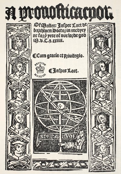 A Prostostostation ، بواسطة Jasper Laet (fl.1485-1532) ، طبعها R. Bankes ، 1524 بواسطة مدرسة اللغة الإنجليزية