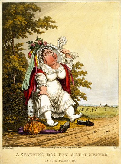 يوم الكلب الردف و Real Melter في البلد ، منقوش بواسطة George Hunt ، نشره Thomas McLean ، لندن ، 1827 بواسطة مدرسة اللغة الإنجليزية