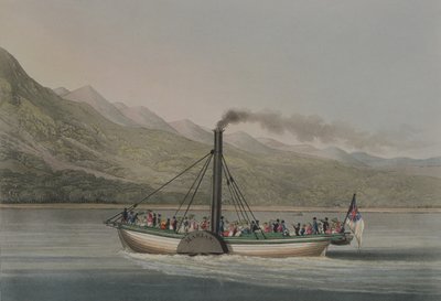 رحلة لأعلى بحيرة لوموند ، نقشها جي هانت ، 1830s (نقش الألوان) بواسطة مدرسة اللغة الإنجليزية