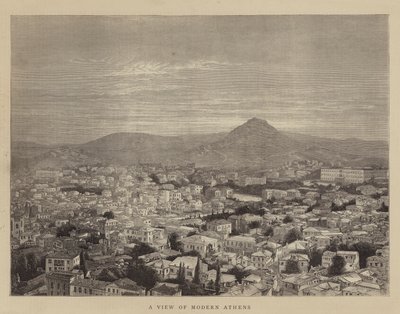 A View of Modern Athens (engraving) بواسطة مدرسة اللغة الإنجليزية