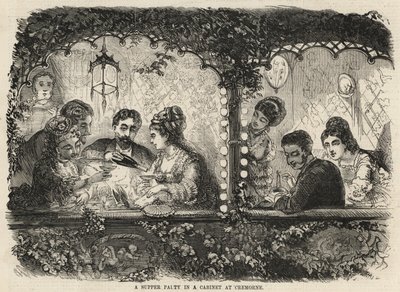 حفلة عشاء في مجلس الوزراء في Cremorne بواسطة مدرسة اللغة الإنجليزية
