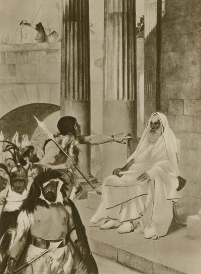 مشهد مأساوي في روما القديمة (الحفر) بواسطة مدرسة اللغة الإنجليزية