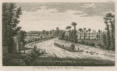 منظر لـ Highgate ، لندن ، من Upper Holloway بواسطة مدرسة اللغة الإنجليزية