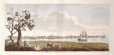 منظر لبورتسموث ، في نيو هامبشاير ، مأخوذ من الساحل الشرقي ، 1774-1779 بواسطة مدرسة اللغة الإنجليزية