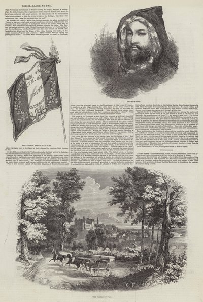 Abd-el-Kader at Pau (engraving) بواسطة مدرسة اللغة الإنجليزية