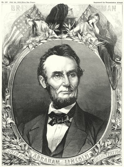 Abraham Lincoln (engraving) بواسطة مدرسة اللغة الإنجليزية