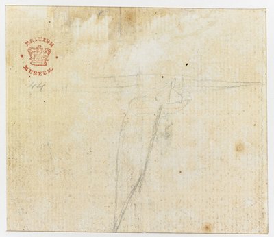 يضيف. 15508 ، f.44v ، رسم تخطيطي من "الرسومات" بالحبر الهندي ، يوضح رحلة النقيب كوك الأولى بواسطة مدرسة اللغة الإنجليزية
