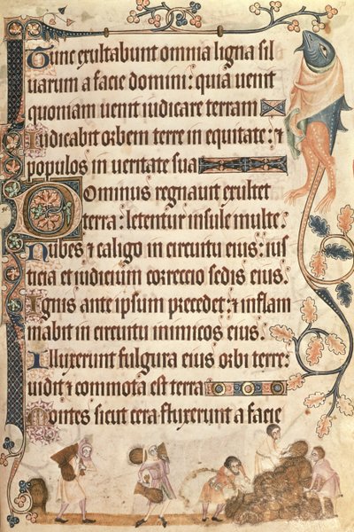 أضف 42130 ص .173 حزم ذرة مكدسة من Luttrell Psalter ، بدأت قبل 1340 للسير جيفري لوتريل (1276-1345) (ورق) بواسطة مدرسة اللغة الإنجليزية