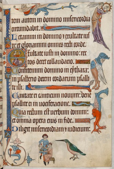 يضيف. 42130 ، ص 61 ، طبيب ينزف مريضًا ، من "Luttrell Psalter" ، حوالي 1325 - 35 (رق) بواسطة مدرسة اللغة الإنجليزية