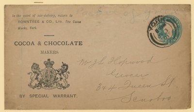 تسمية العنوان من Rowntree & Co ، The Cocoa Works ، York بواسطة مدرسة اللغة الإنجليزية