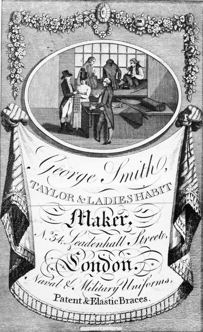 إعلان لجورج سميث ، Taylor und Ladies Habit Maker بواسطة مدرسة اللغة الإنجليزية