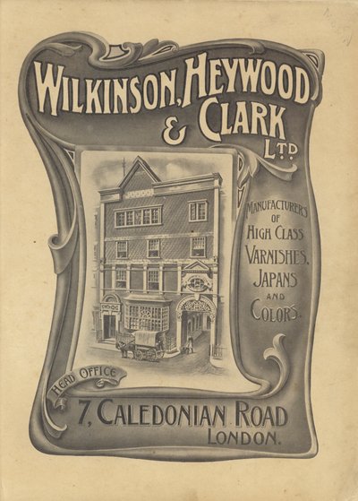 إعلان لشركة Wilkinson، Heywood & Clark Ltd (litho) بواسطة مدرسة اللغة الإنجليزية