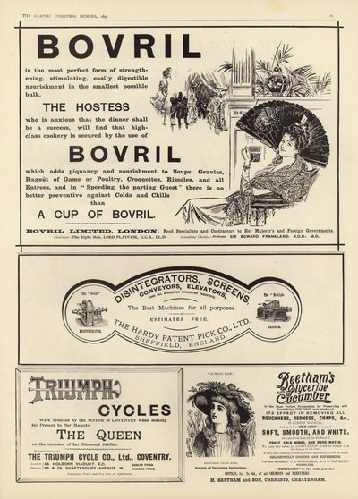 انتشر الإعلان من The Graphic Christmas Number 1897 بواسطة English School
