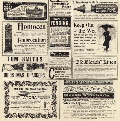 انتشر الإعلان من The Graphic Christmas Number 1897 بواسطة مدرسة اللغة الإنجليزية