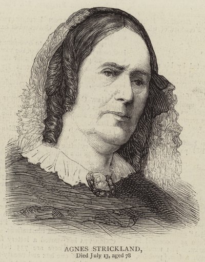 Agnes Strickland (engraving) بواسطة مدرسة اللغة الإنجليزية