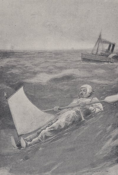 American adventurer Paul Boyton crossing the English Channel in a rubber suit بواسطة مدرسة اللغة الإنجليزية