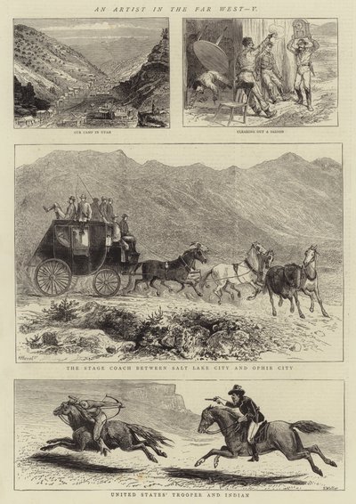 An Artist in the Far West, V (engraving) بواسطة مدرسة اللغة الإنجليزية