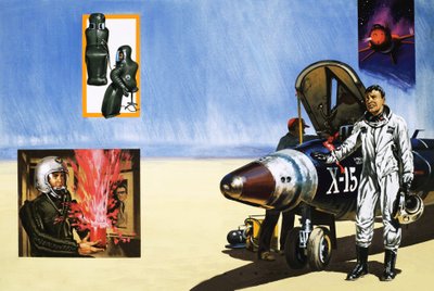 طيار X-15 يتنفس هواء الصحراء بواسطة مدرسة اللغة الإنجليزية