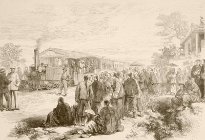 السكك الحديدية الصينية المبكرة ج.1880 (ليثو) بواسطة مدرسة اللغة الإنجليزية