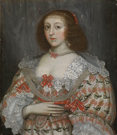 سيدة شابة مجهولة الهوية في عهد تشارلز الأول، حوالي عام 1635 (لوحة زيتية) بواسطة مدرسة اللغة الإنجليزية