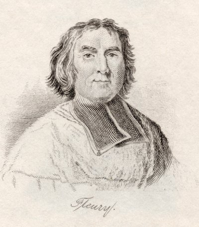 Andre-Hercule de Fleury ، أسقف فريجوس ، من "قاموس كراب التاريخي" ، نشر عام 1825 بواسطة مدرسة اللغة الإنجليزية