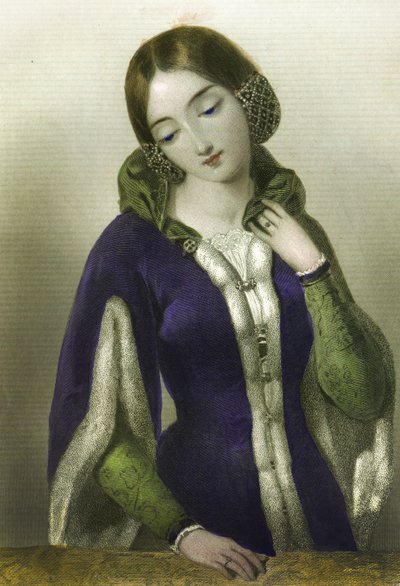 آن بوهيميا ، الملكة لريتشارد الثاني ، طبعها هنري ج.بون ، 1856 بواسطة مدرسة اللغة الإنجليزية