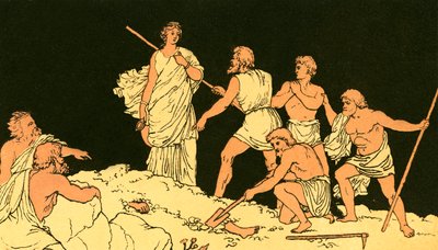 أنتيجون وجسد Polynices بواسطة مدرسة اللغة الإنجليزية