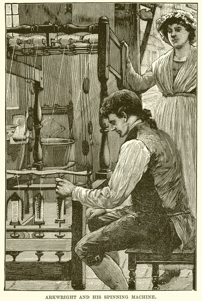 Arkwright وآلة الغزل الخاصة به بواسطة مدرسة اللغة الإنجليزية
