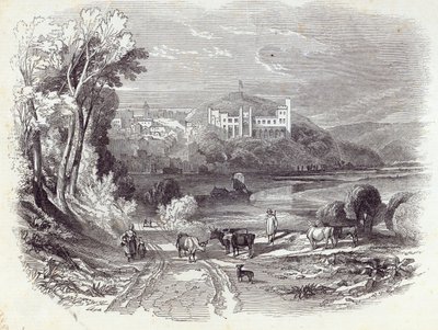 قلعة ومدينة أرونديل ، من "أخبار لندن المصورة" ، 20 سبتمبر 1845 (النقش) بواسطة مدرسة اللغة الإنجليزية