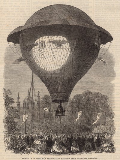 صعود M Godards Montgolfier baloon من حدائق كريمورن بواسطة مدرسة اللغة الإنجليزية