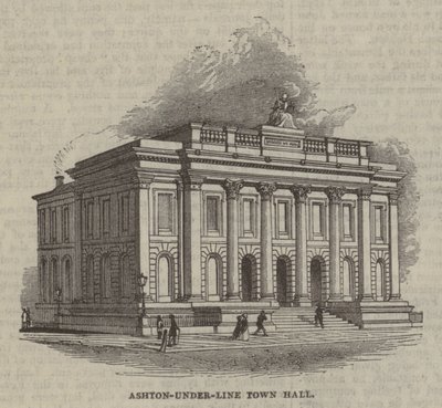 Ashton-under-Line Town Hall بواسطة مدرسة اللغة الإنجليزية
