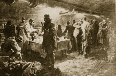 في العمل في مركز مساعدة قبو تحت حصن فردان 1914-1919 بواسطة مدرسة اللغة الإنجليزية