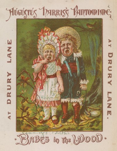 Augustus Harriss Pantomime ، Babes in the Wood ، at Drury Lane ، London بواسطة مدرسة اللغة الإنجليزية
