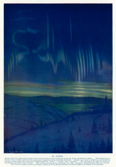 Aurora (colour litho) بواسطة مدرسة اللغة الإنجليزية