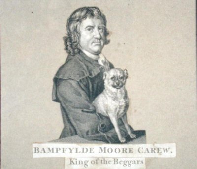 Bampfylde Moore Carew (1693-c.1770) ملك المتسولين (نقش) بواسطة مدرسة اللغة الإنجليزية