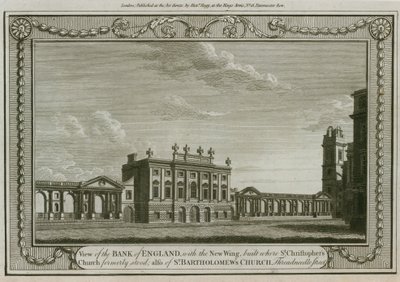 أضاف بنك إنجلترا ، الجناح الغربي السير السير تايلور ، 1783 بواسطة مدرسة اللغة الإنجليزية