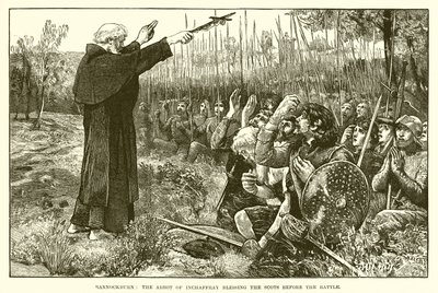 Bannockburn: الاباتي Inchaffray نعمة الاسكتلنديين قبل المعركة بواسطة English School