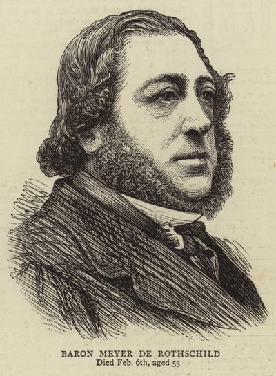 Baron Meyer de Rothschild (engraving) بواسطة مدرسة اللغة الإنجليزية