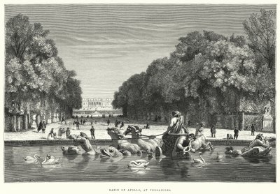Basin of Apollo, at Versailles (engraving) بواسطة مدرسة اللغة الإنجليزية