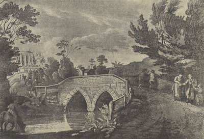 جسر المتسولين ، 1796 (الحفر) بواسطة مدرسة اللغة الإنجليزية