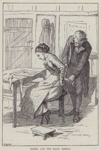 Bichel and the magic mirror (engraving) بواسطة مدرسة اللغة الإنجليزية