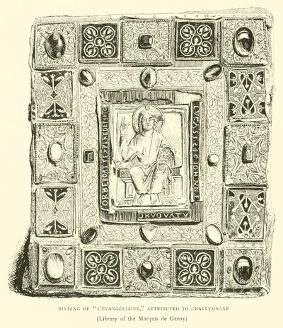 ربط LEvangeliaire المنسوب إلى Charlemagne بواسطة مدرسة اللغة الإنجليزية