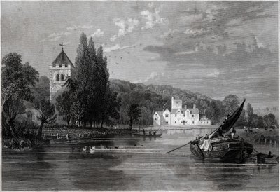 Bisham Abbey. (engraving, ca. 1850) بواسطة مدرسة اللغة الإنجليزية