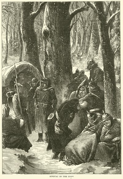 Bivouac في الثلج ، نوفمبر 1870 بواسطة مدرسة اللغة الإنجليزية