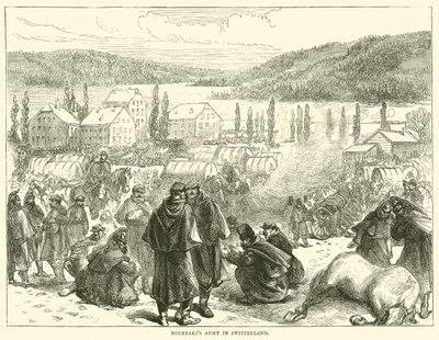 جيش Bourbakis في سويسرا ، فبراير 1871 بواسطة مدرسة اللغة الإنجليزية