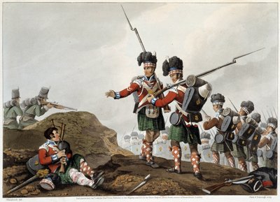 Bravery in “” Historical, military and naval anecdotes and incidents that arrived at the arms of Great Britain and their allies, ending in Waterloo”” by Edward Orme. Ill. by Fry, Sutherland, Clark, Dubourg, W.Heart, JA, Atkinson... Ed. 1819, London. بواسطة مدرسة اللغة الإنجليزية