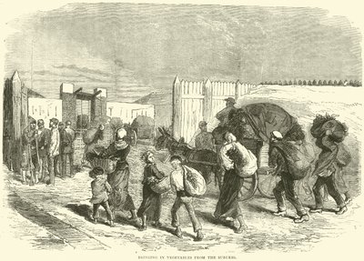 جلب الخضروات من الضواحي ، أكتوبر 1870 بواسطة مدرسة اللغة الإنجليزية