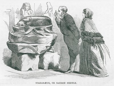 المتحف البريطاني: خنفساء الجعران أو الخنفساء المقدسة (نقش) بواسطة مدرسة اللغة الإنجليزية